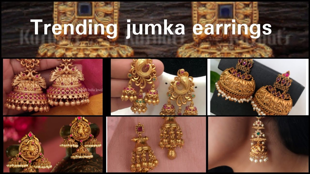 GOLD EARRING DESIGNS - YouTube